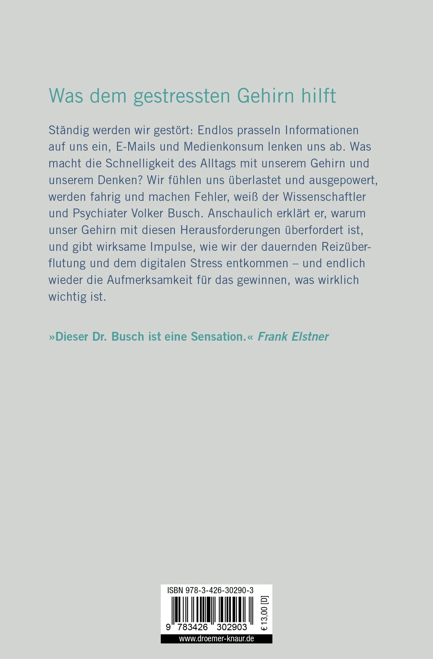 Rückseite: Kopf frei! (Taschenbuch)