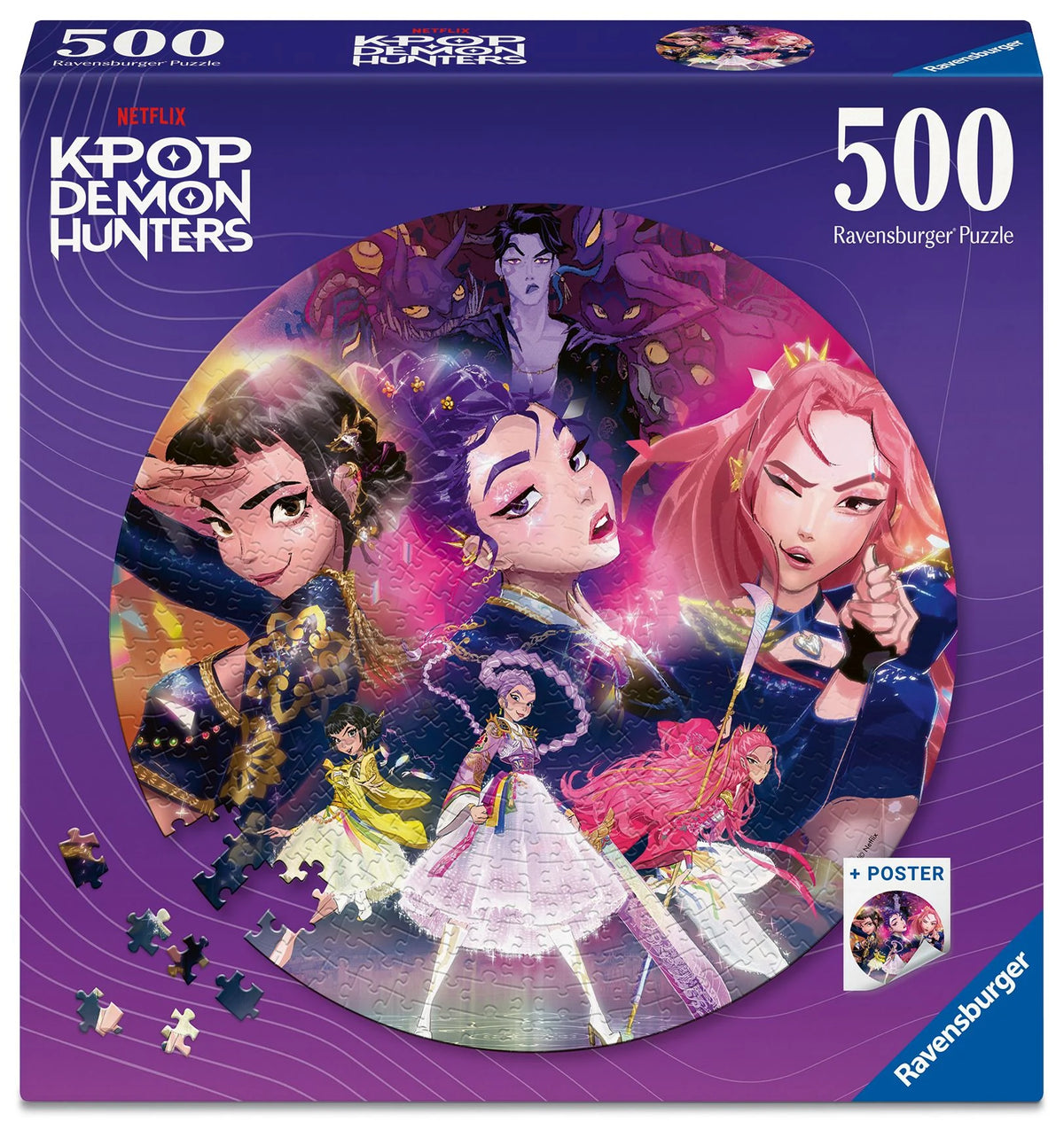 Puzzle: Erwachsenenpuzzle 500 Teile - KPop Demon Hunters - For the fans!