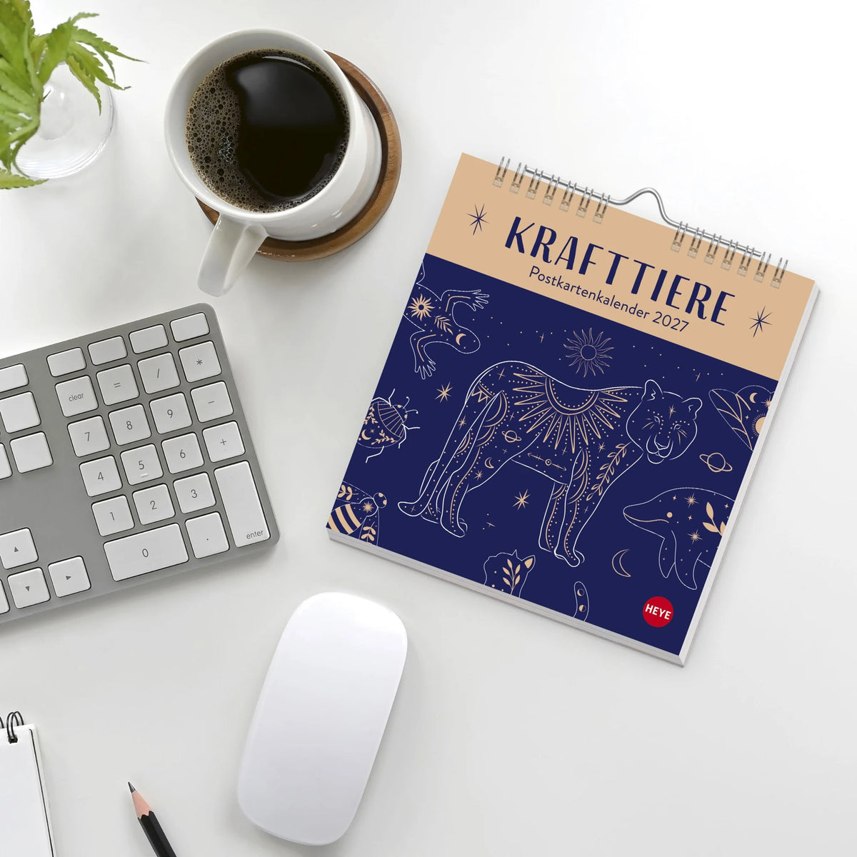 Krafttiere Postkartenkalender 2027 – Ansicht