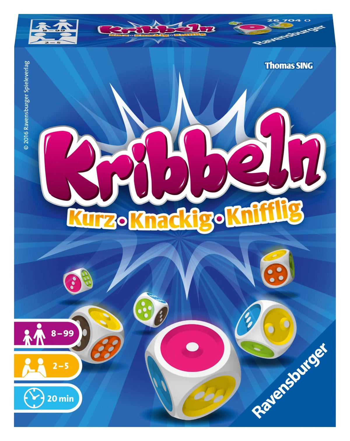 Würfelspiel: Kribbeln - Würfelspiel ab 8 Jahre