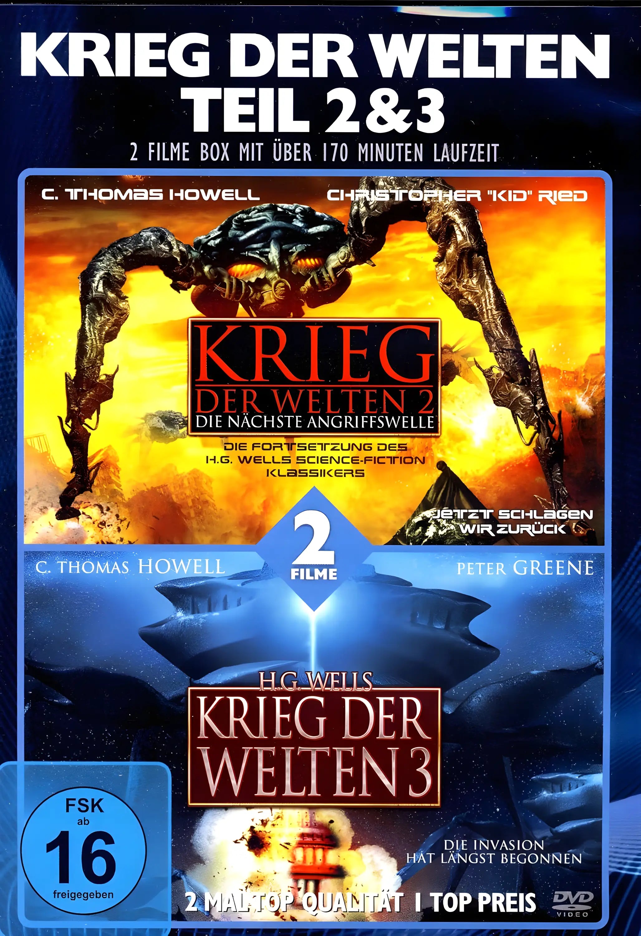 Krieg der Welten Teil 2 und 3 Film Collection DVD Cover
