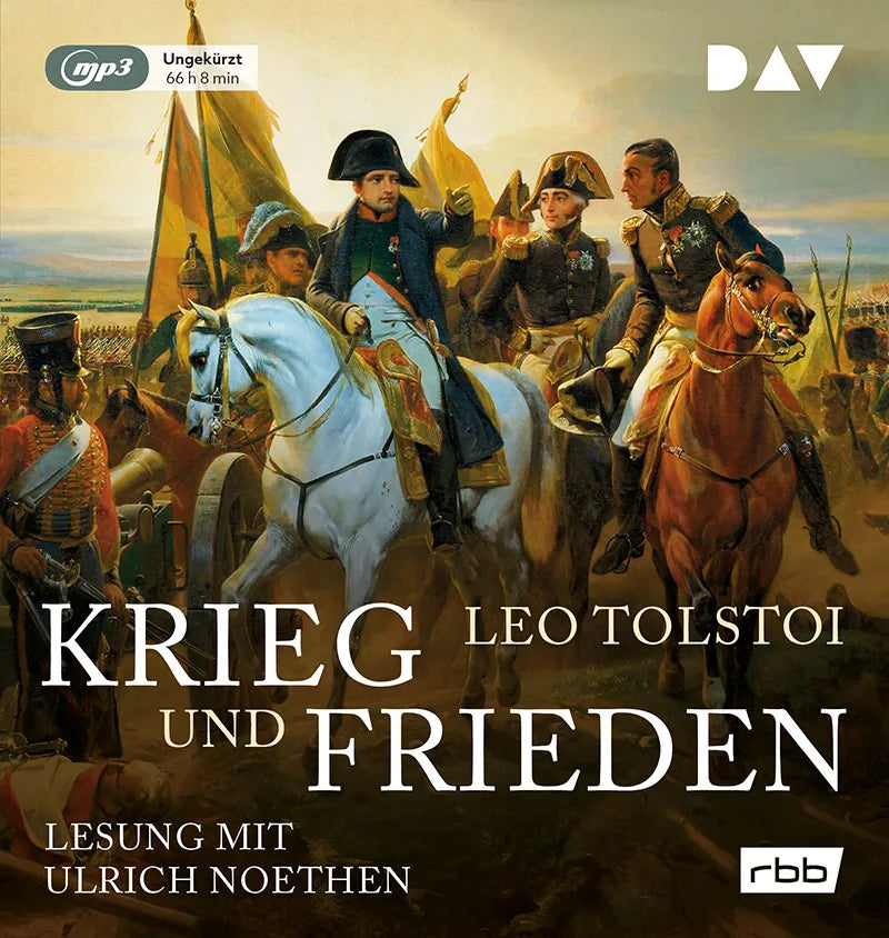 Buchcover von 'Krieg und Frieden' - Hörbuch (CD) von Leo Tolstoi