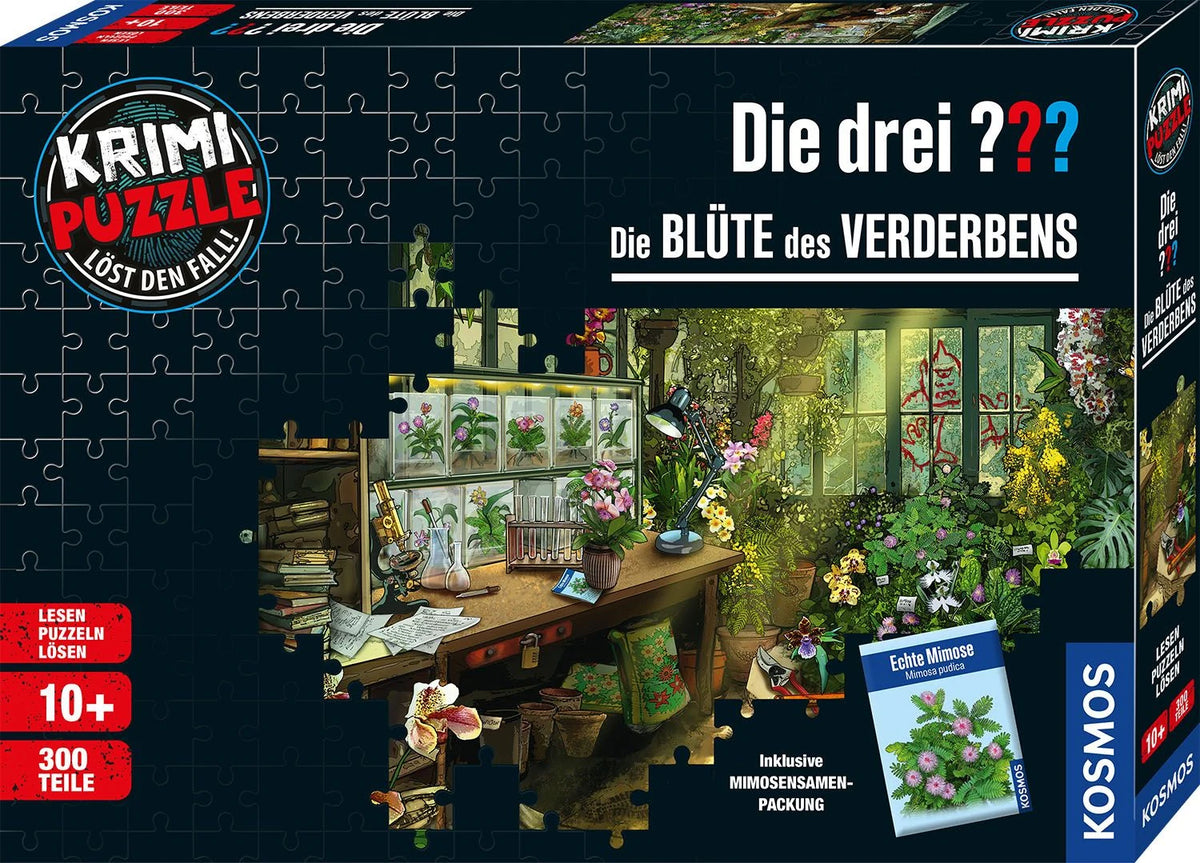 Puzzle: Krimi-Puzzle: Die drei ??? - Die Blüte des Verderbens