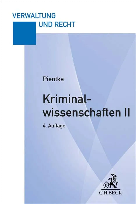 Cover: Kriminalwissenschaften II (Taschenbuch) von Monika Pientka
