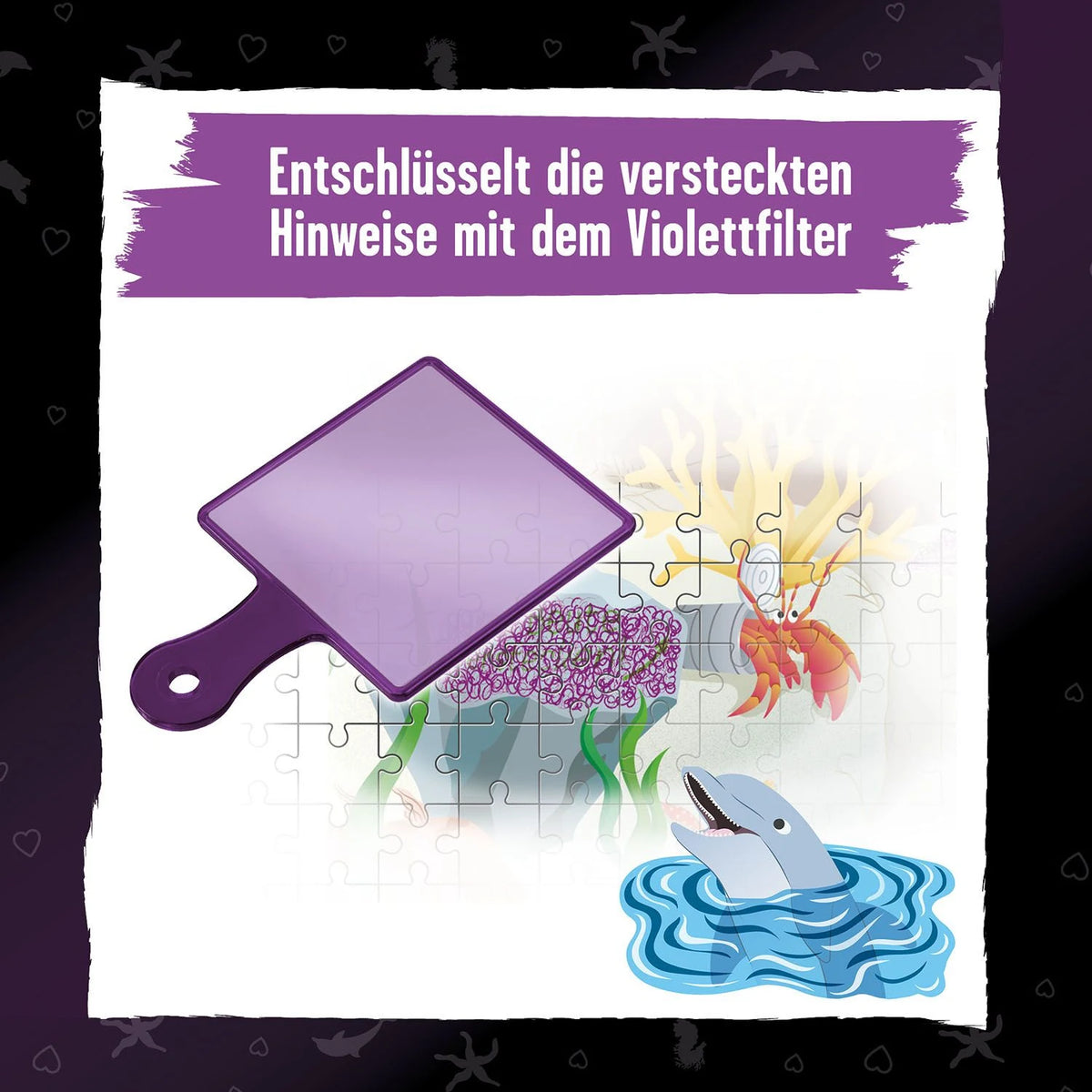 Krimipuzzle Die drei !!! Der Schatz der Delfine – Ansicht