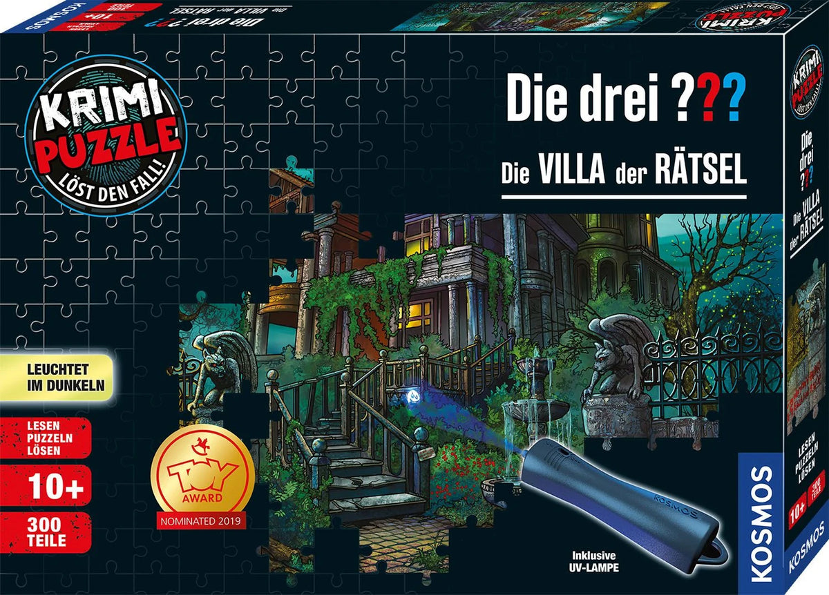 Puzzle: Krimipuzzle Die drei ??? Die Villa der Rätsel