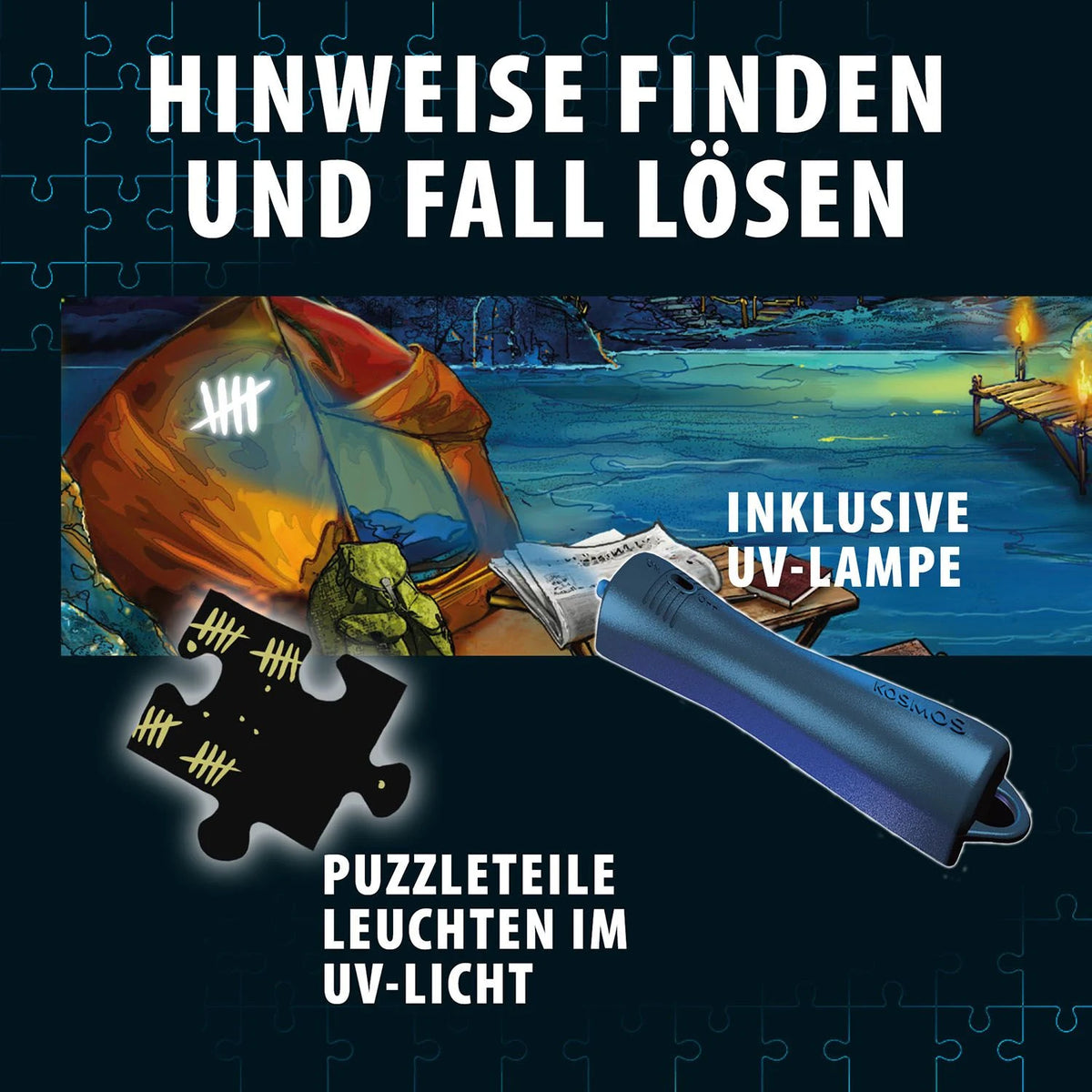 Krimipuzzle Die drei ??? Echo der Finsternis – Ansicht