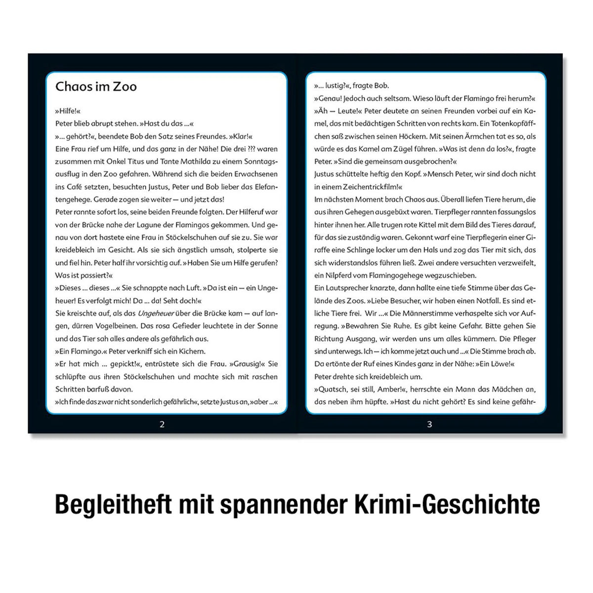 Krimipuzzle Die drei ??? Kids Chaos im Zoo – Ansicht