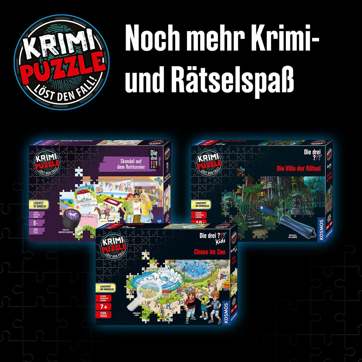 Krimipuzzle Die drei ??? Kids Vorsicht, Glibberfalle! – Ansicht