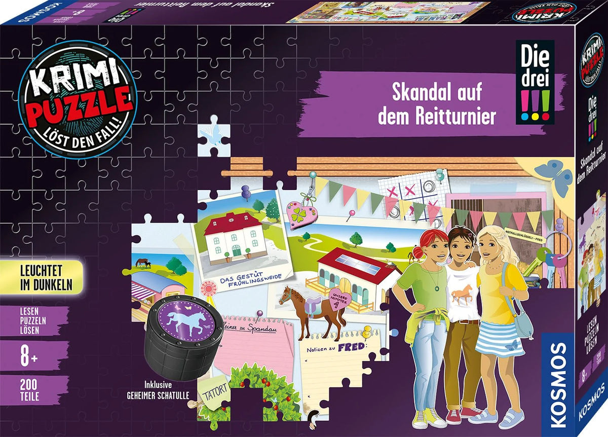 Puzzle: Krimipuzzle Die drei !!! Skandal auf dem Reitturnier