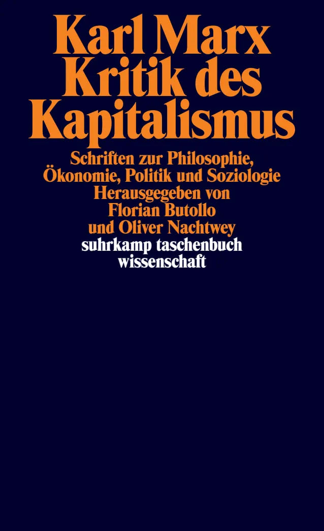 Buchcover von 'Kritik des Kapitalismus' - Taschenbuch von Karl Marx