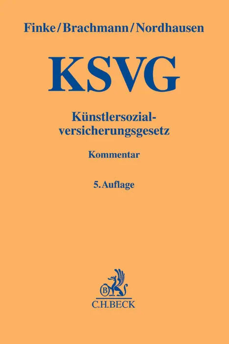 Buchcover von 'Künstlersozialversicherungsgesetz. KSVG' - Gebundene Ausgabe von Hugo Finke