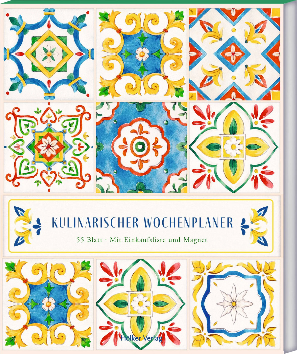 Taschenkalender: Kulinarischer Wochenplaner - Sizilianische Fliesen
