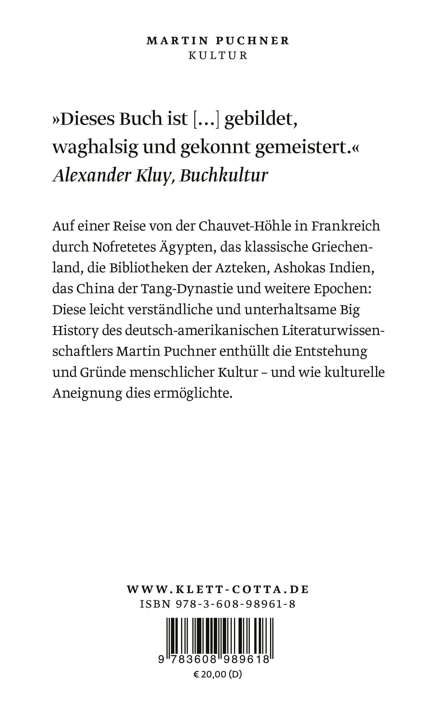 Rückseite: Kultur (Taschenbuch)
