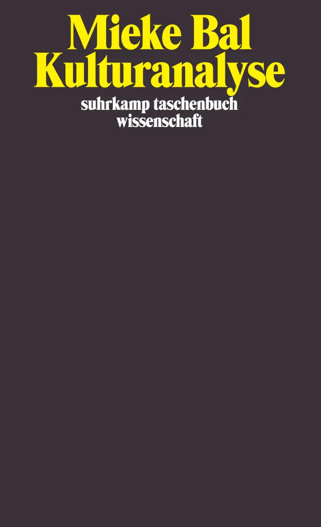 Buchcover von 'Kulturanalyse' - Taschenbuch von Mieke Bal