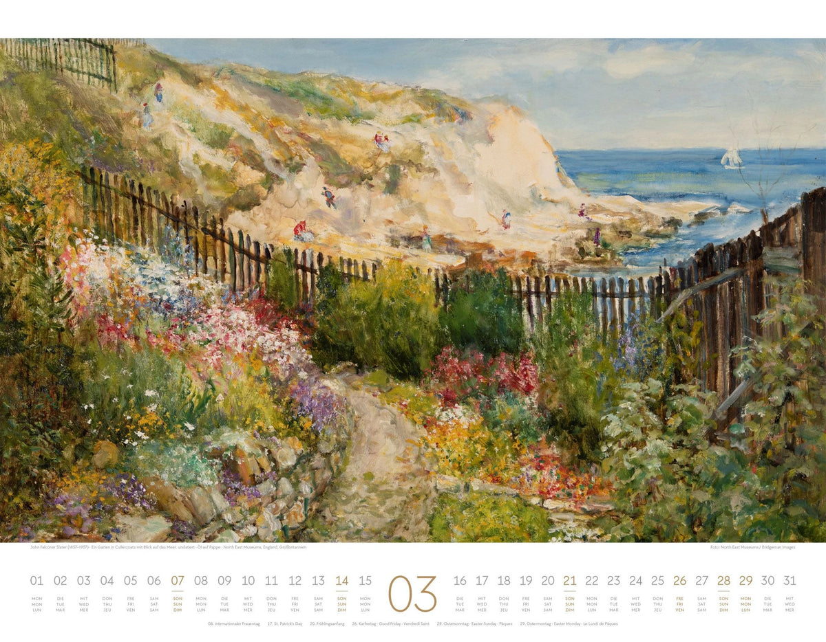 Kunstwerk Garten Kalender 2027 – Ansicht