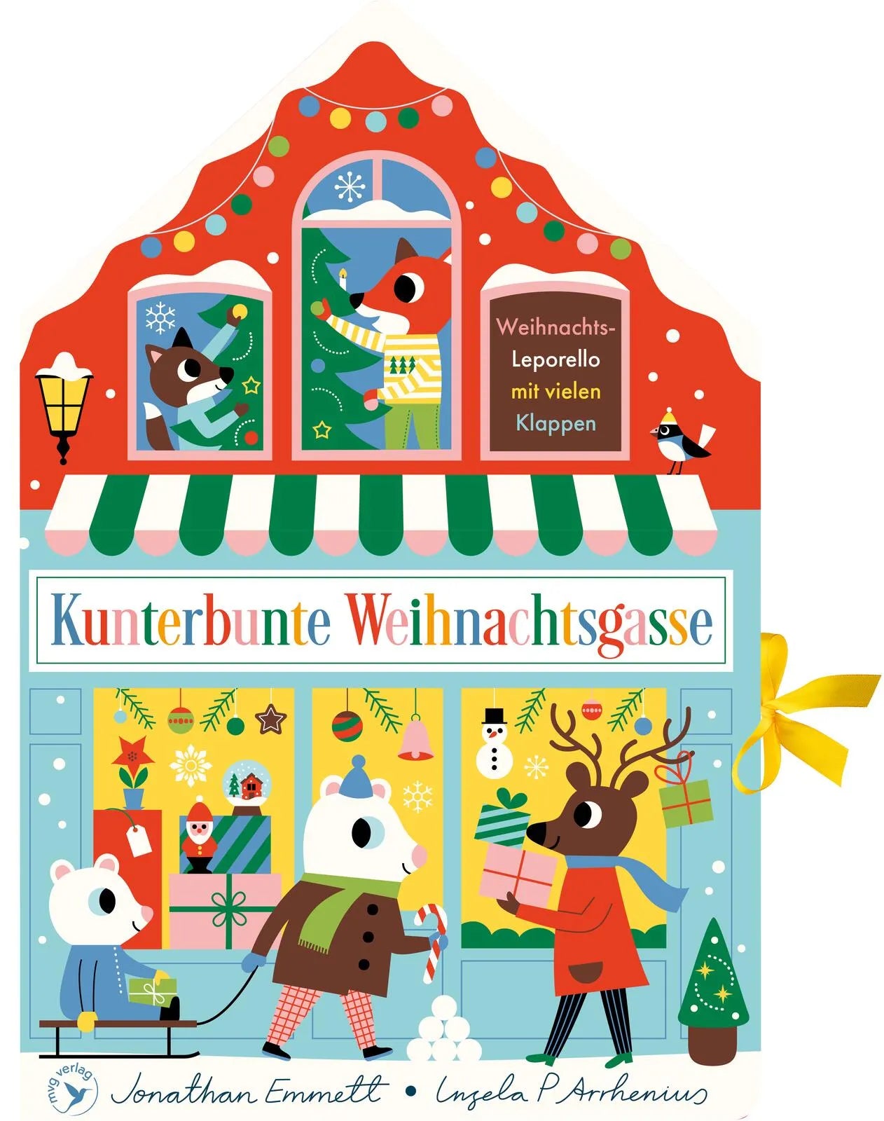 Cover: Kunterbunte Weihnachtsgasse (Hardcover) von Jonathan Emmett