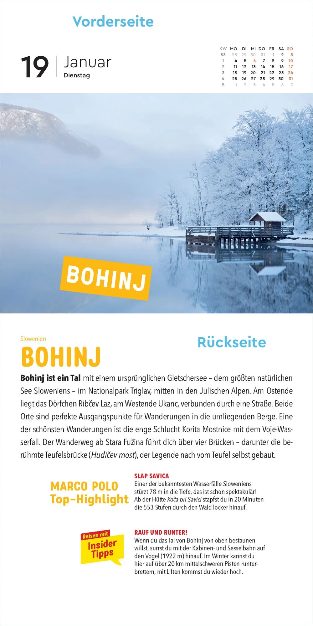 KUNTH Abreißkalender MARCO POLO: Mit 365 Insidertipps durch Europa 2027 – Ansicht