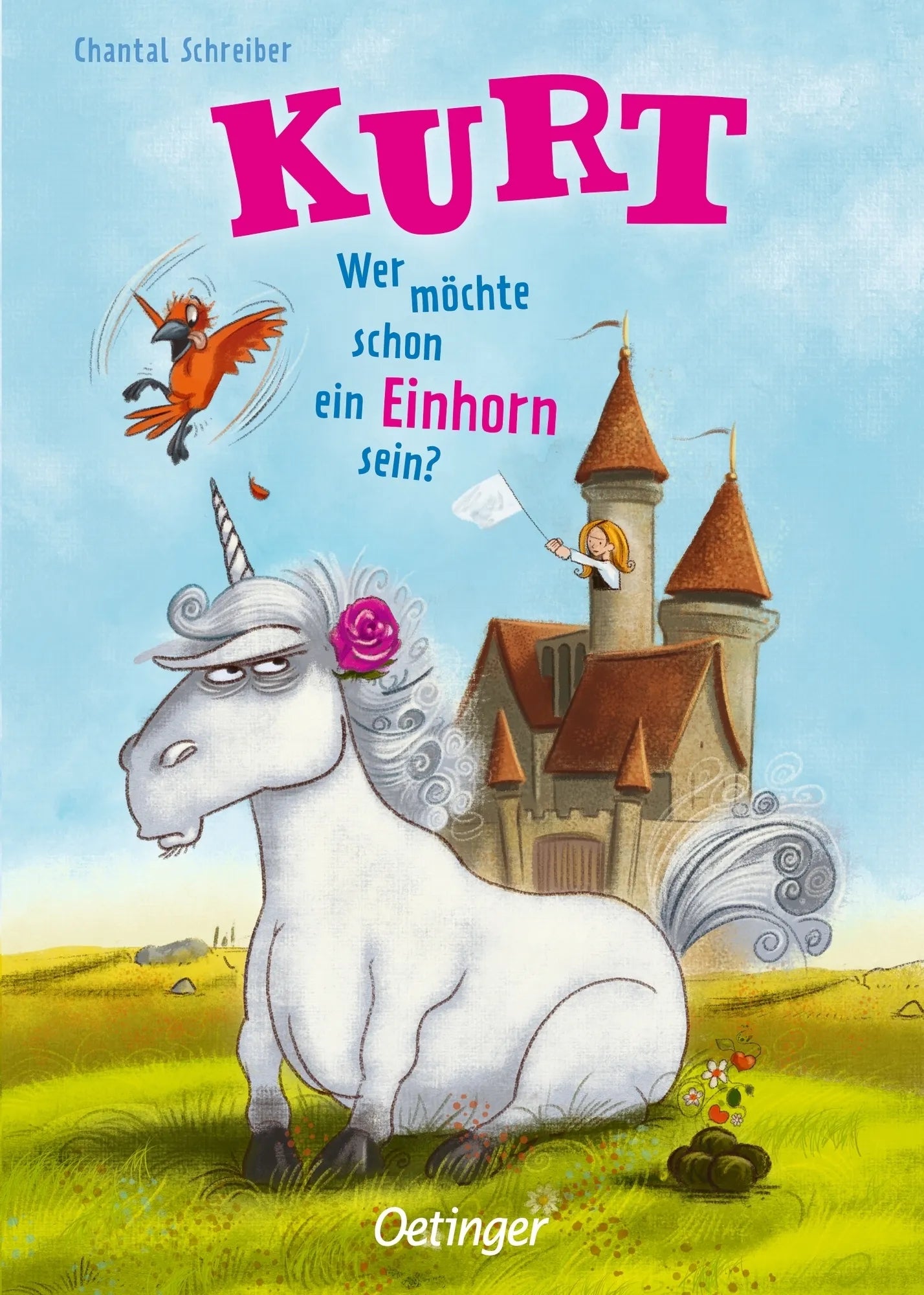 Buchcover von 'Kurt, Einhorn wider Willen 1. Wer möchte schon ein Einhorn sein?' - Gebundene Ausgabe von Chantal Schreiber