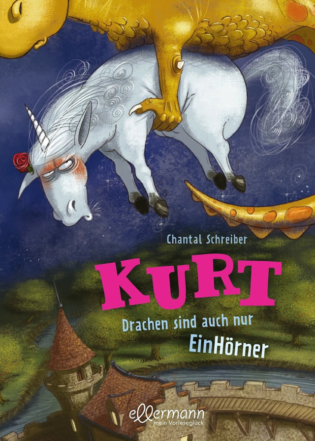 Buchcover von 'Kurt, Einhorn wider Willen 4. Drachen sind auch nur EinHörner' - Gebundene Ausgabe von Chantal Schreiber