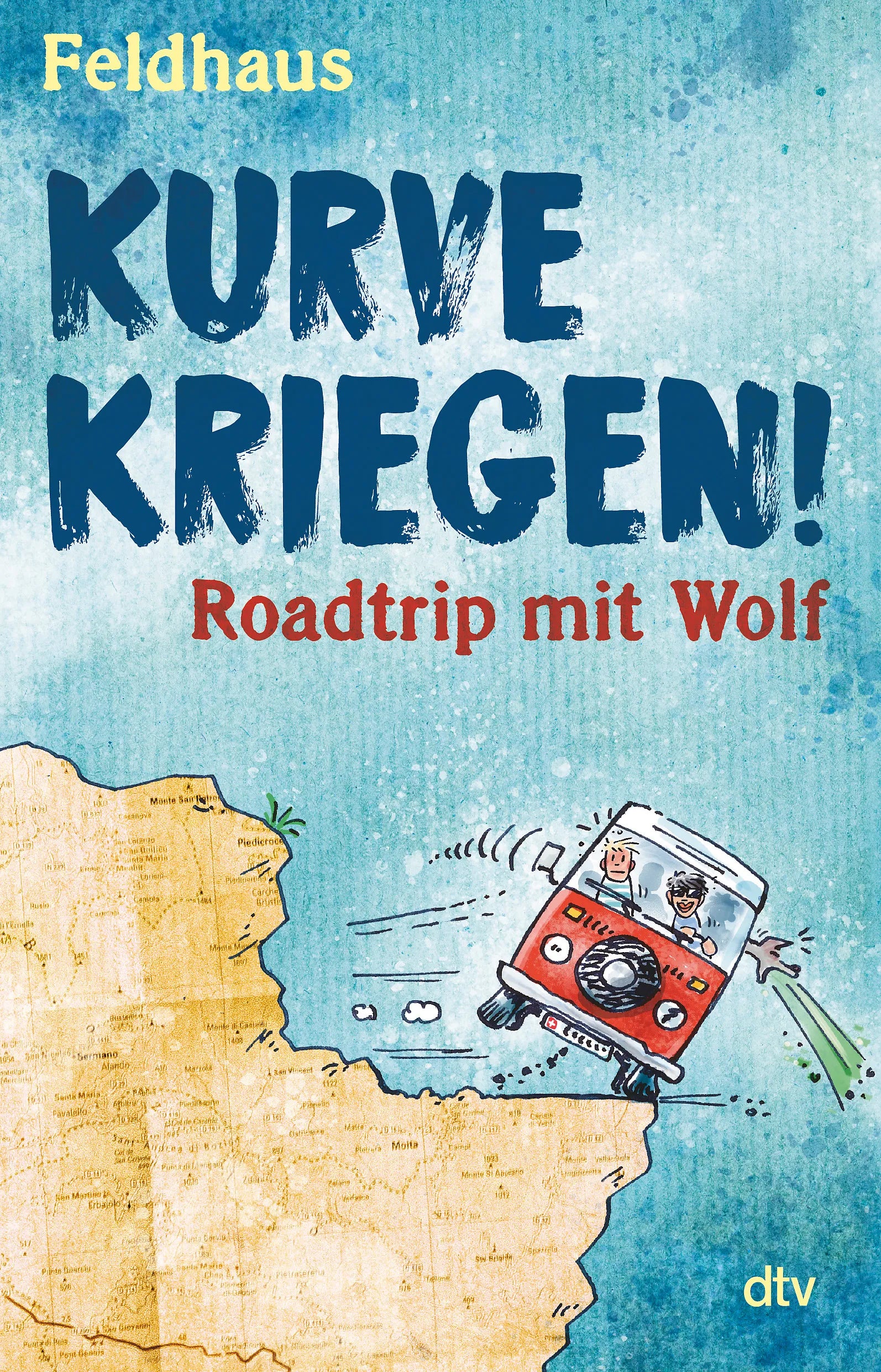 Buchcover von 'Kurve kriegen – Roadtrip mit Wolf' - Paperback von Hans-Jürgen Feldhaus