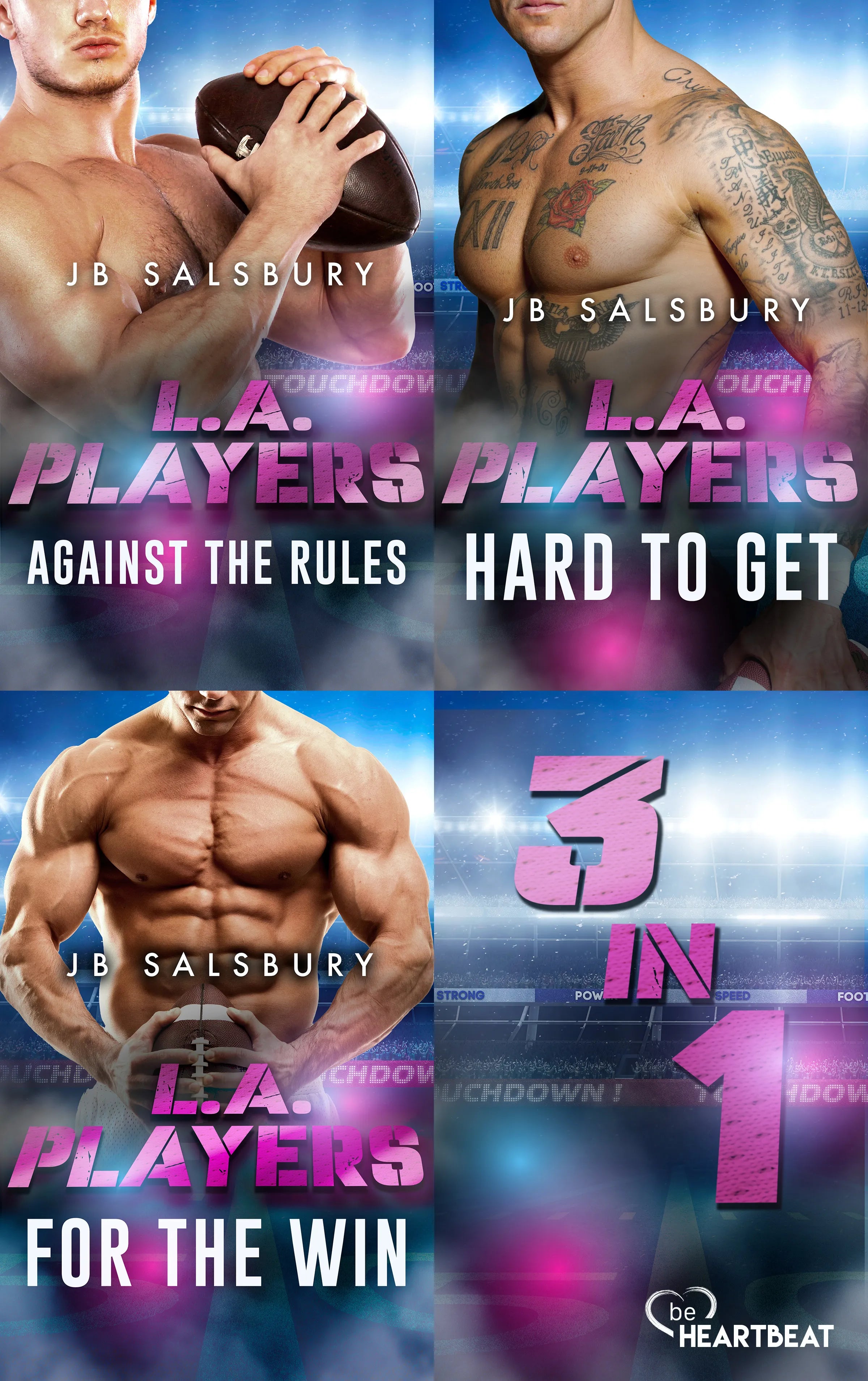 Cover: L.A. Players - Drei Spicy Football-Sports-Liebesromane (E-Book) von JB Salsbury