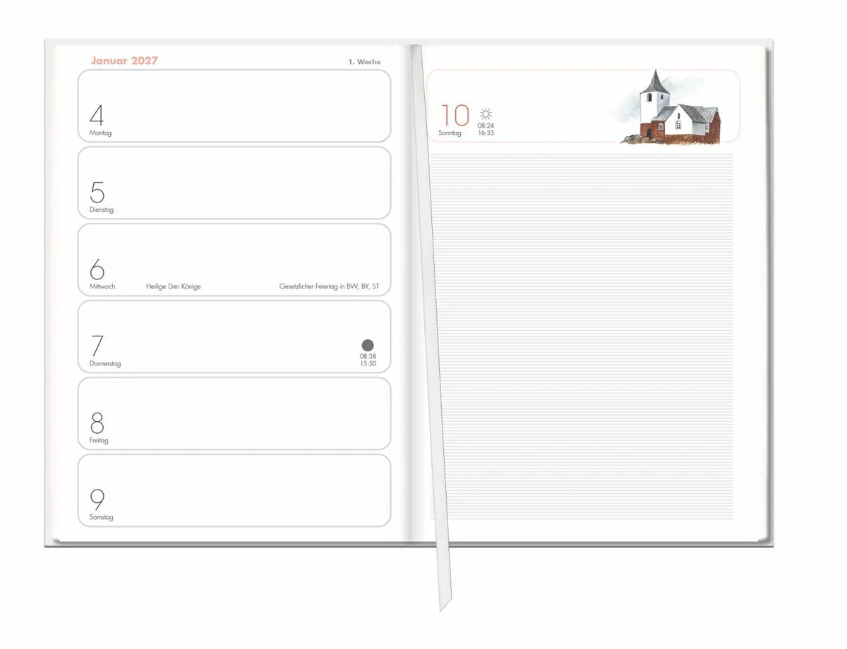 Lady Terminkalender A6 2027 – Ansicht