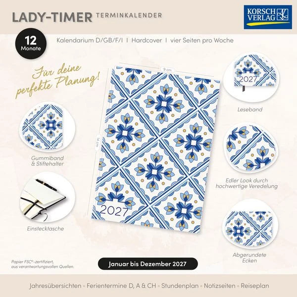 Lady-Timer Mosaik 2027 – Ansicht