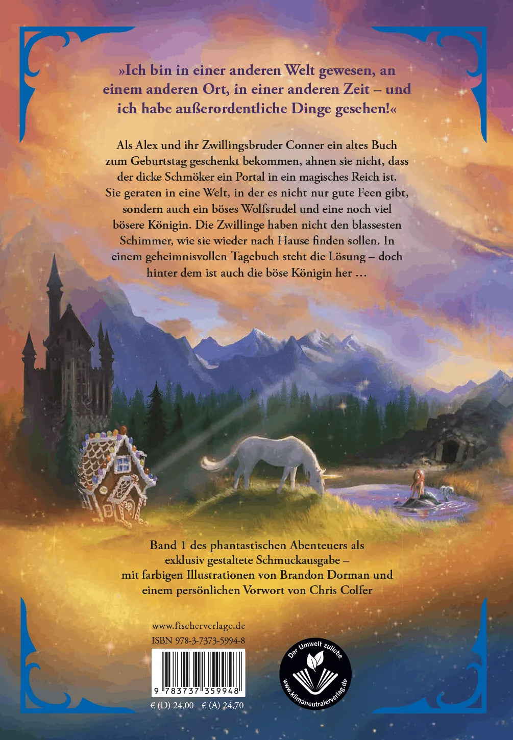 Rückseite: Land of Stories: Das magische Land – Die Suche nach dem Wunschzauber (Hardcover)