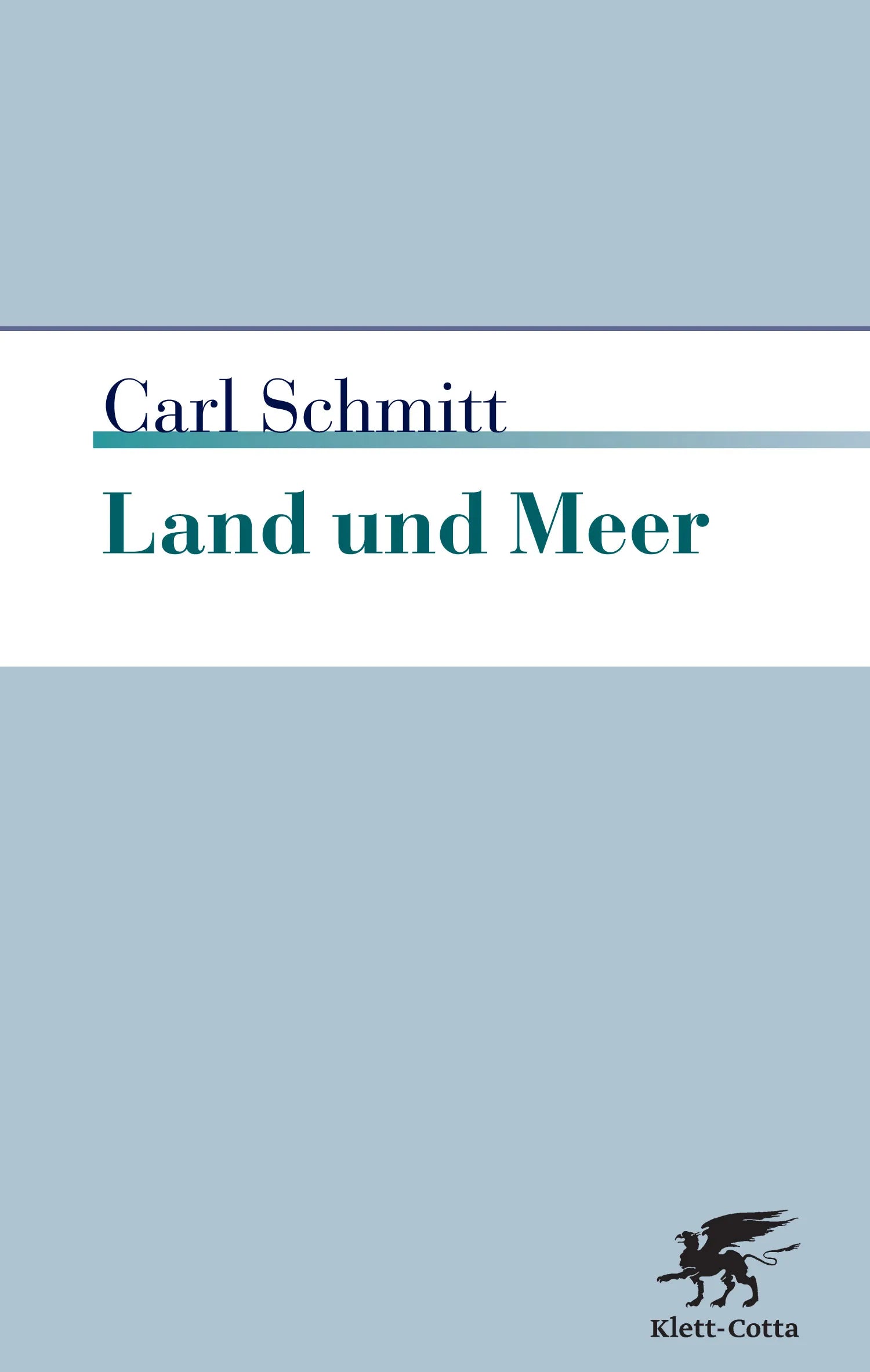 Buchcover von 'Land und Meer' - Paperback von Carl Schmitt