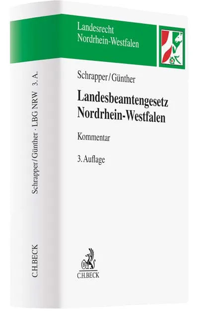 Buchcover von 'Landesbeamtengesetz Nordrhein-Westfalen' - Gebundene Ausgabe von Ludger Schrapper