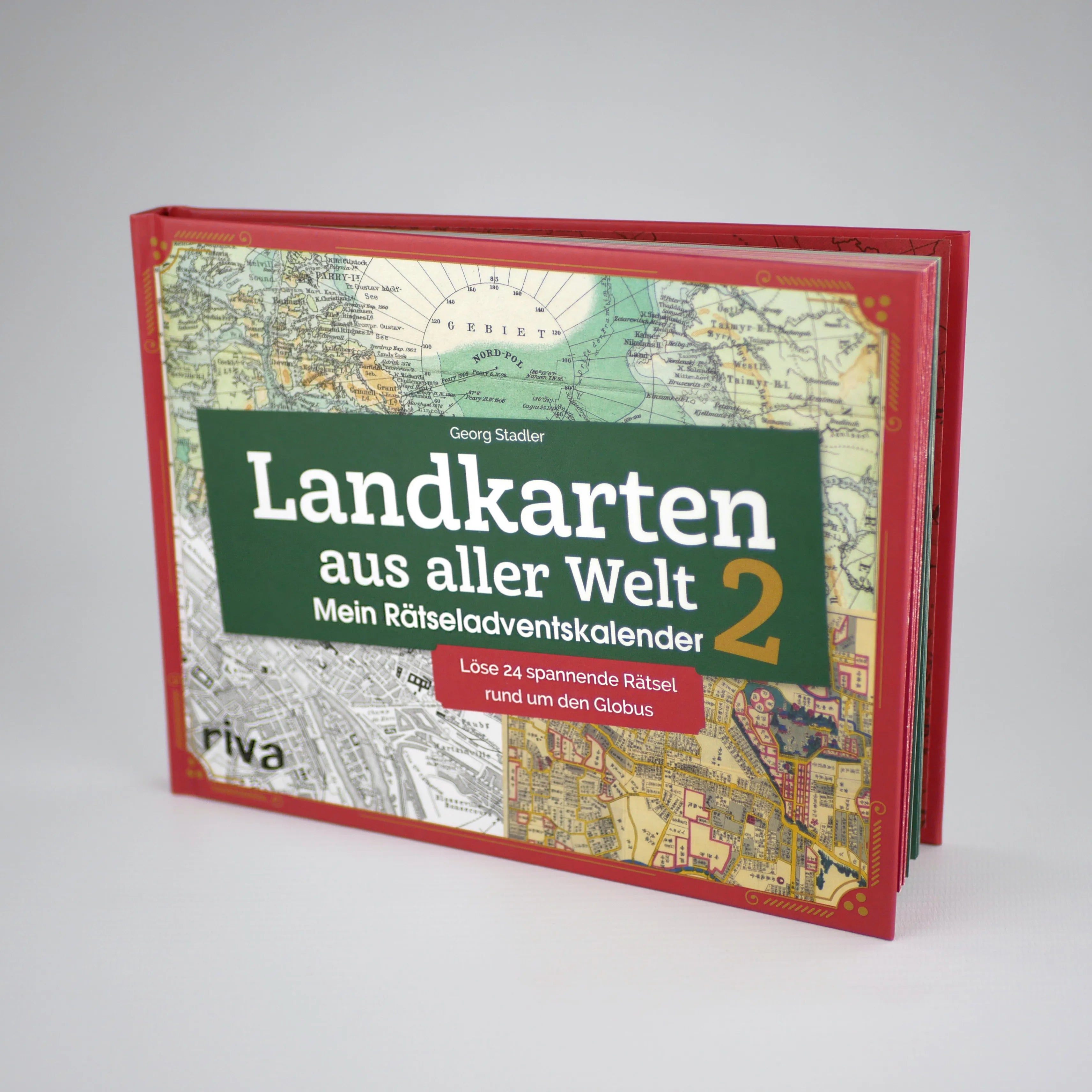 Innenansicht von 'Landkarten aus aller Welt 2 – Mein Rätseladventskalender' - Gebundene Ausgabe