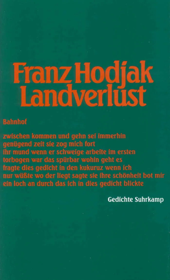 Buchcover von 'Landverlust' - Taschenbuch von Franz Hodjak