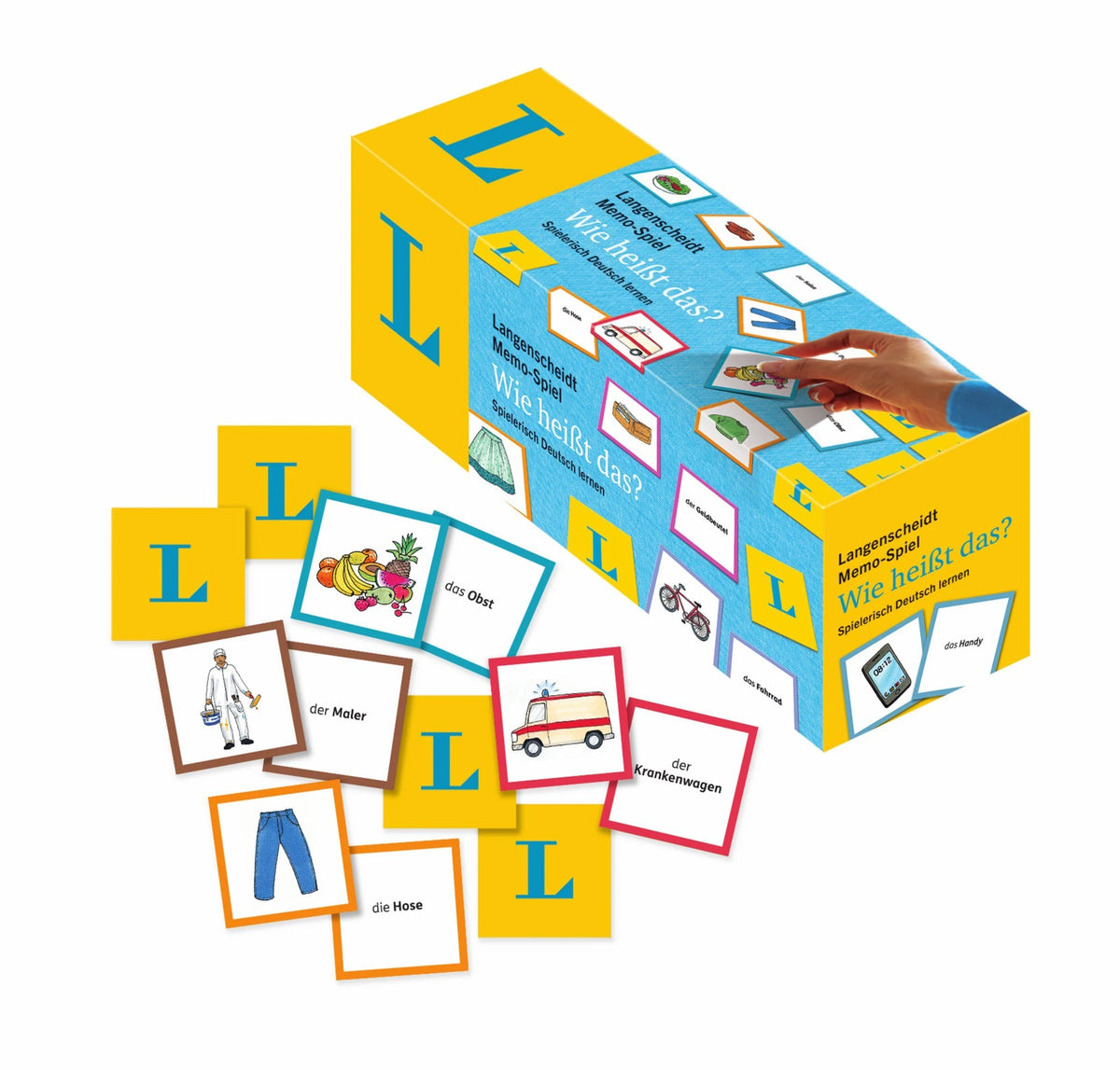 Memospiel: Langenscheidt Memo-Spiel "Wie heißt das?" - Memo-Spiel in einer Box mit 200 Karten und Spielanleitung