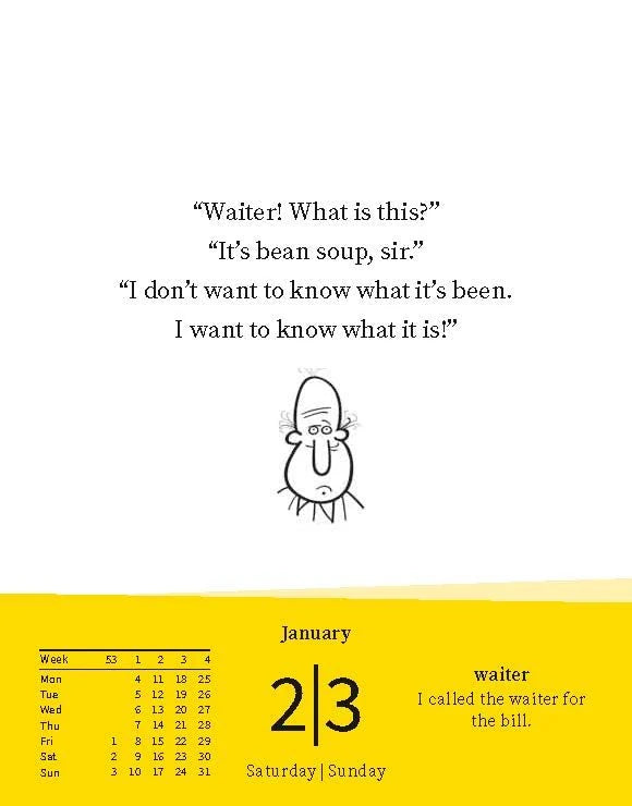 Langenscheidt Sprachkalender A Joke a Day 2027 – Ansicht