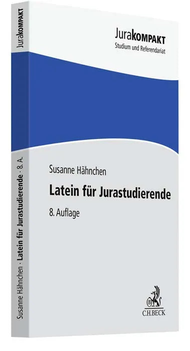 Buchcover von 'Latein für Jurastudierende' - Taschenbuch von Susanne Hähnchen