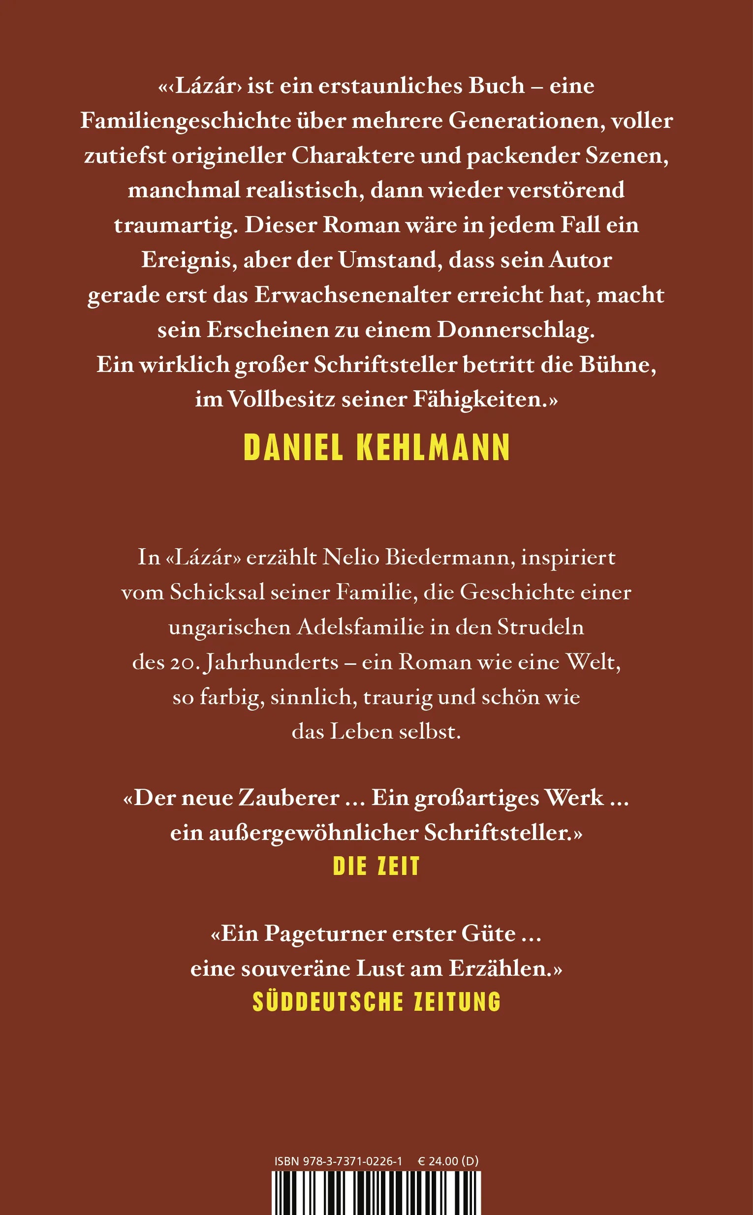 Rückseite: Lázár (Hardcover)