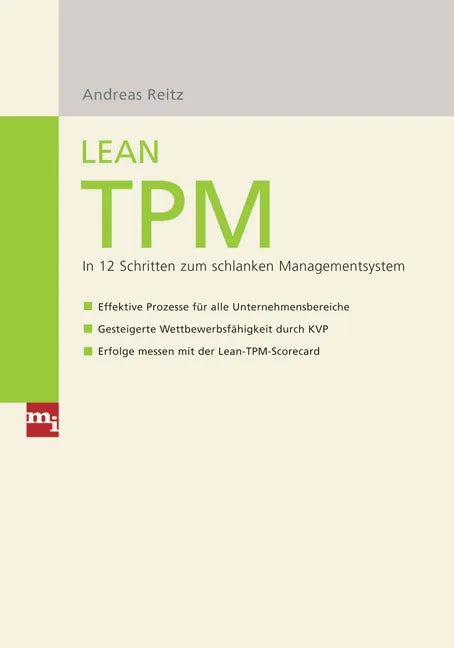 Buchcover von 'Lean TPM' - Gebundene Ausgabe von Andreas Reitz