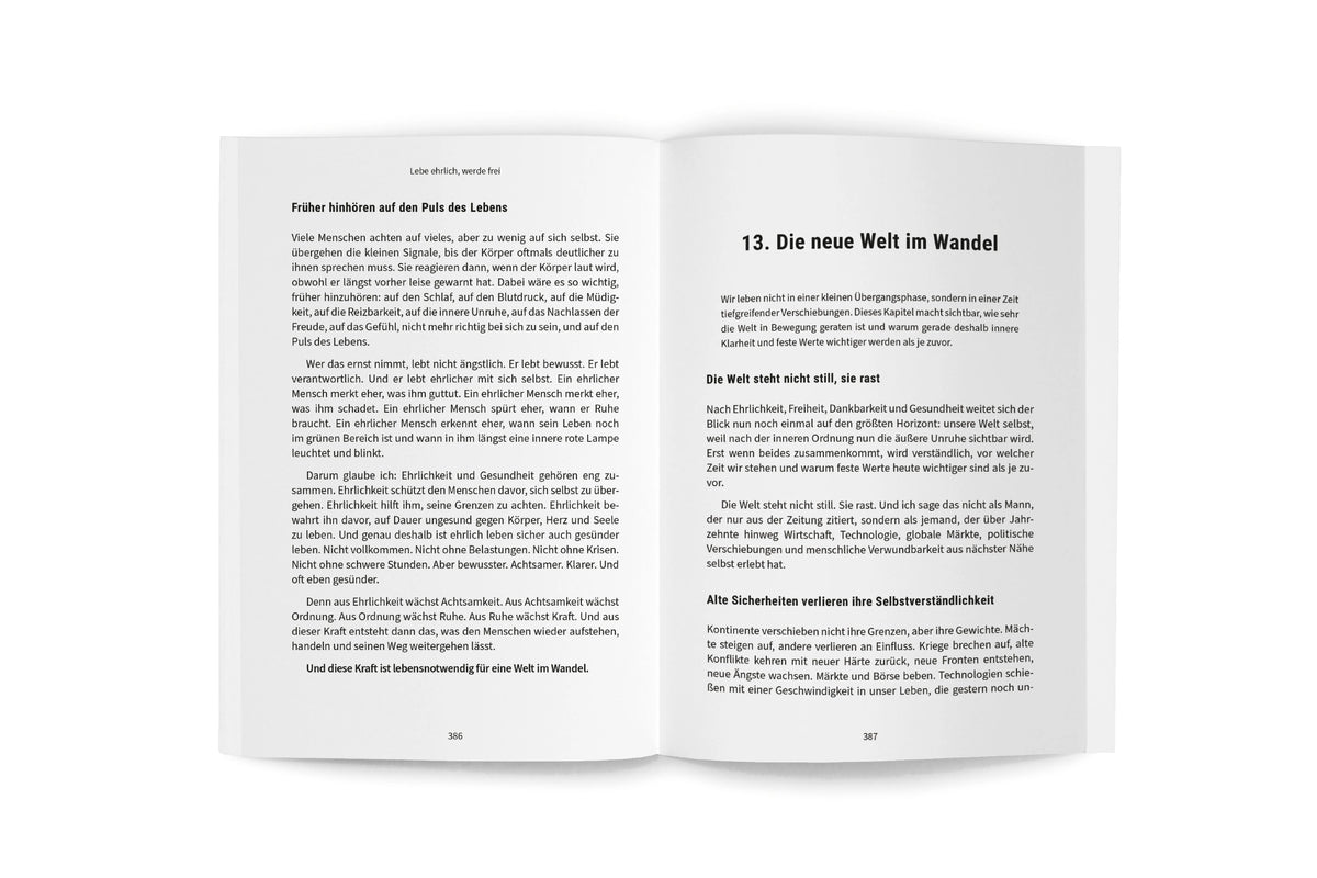 Detailansicht: Lebe ehrlich, werde frei! (Hardcover)