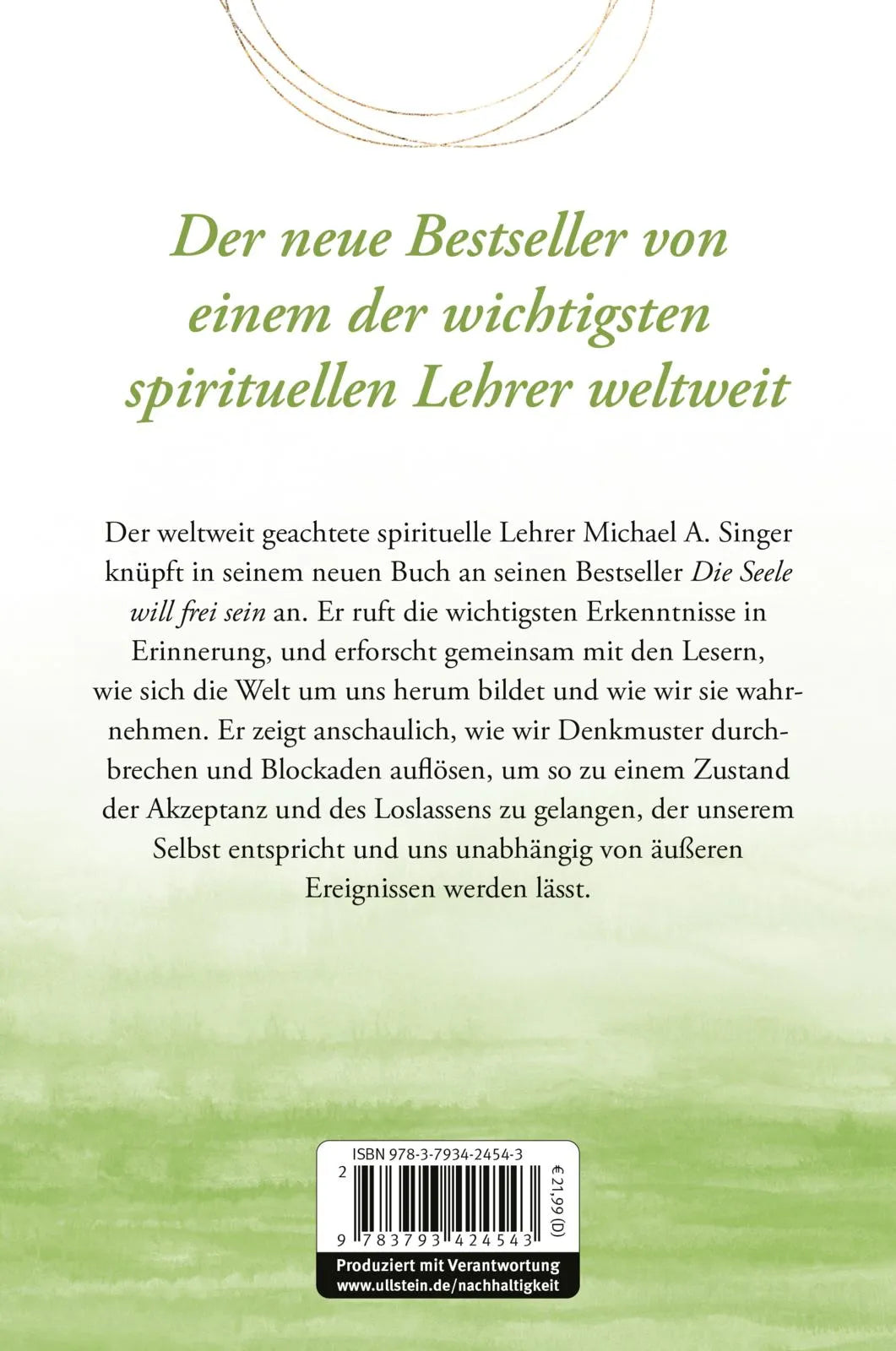 Rückseite: Lebe unbeschwert (Hardcover)