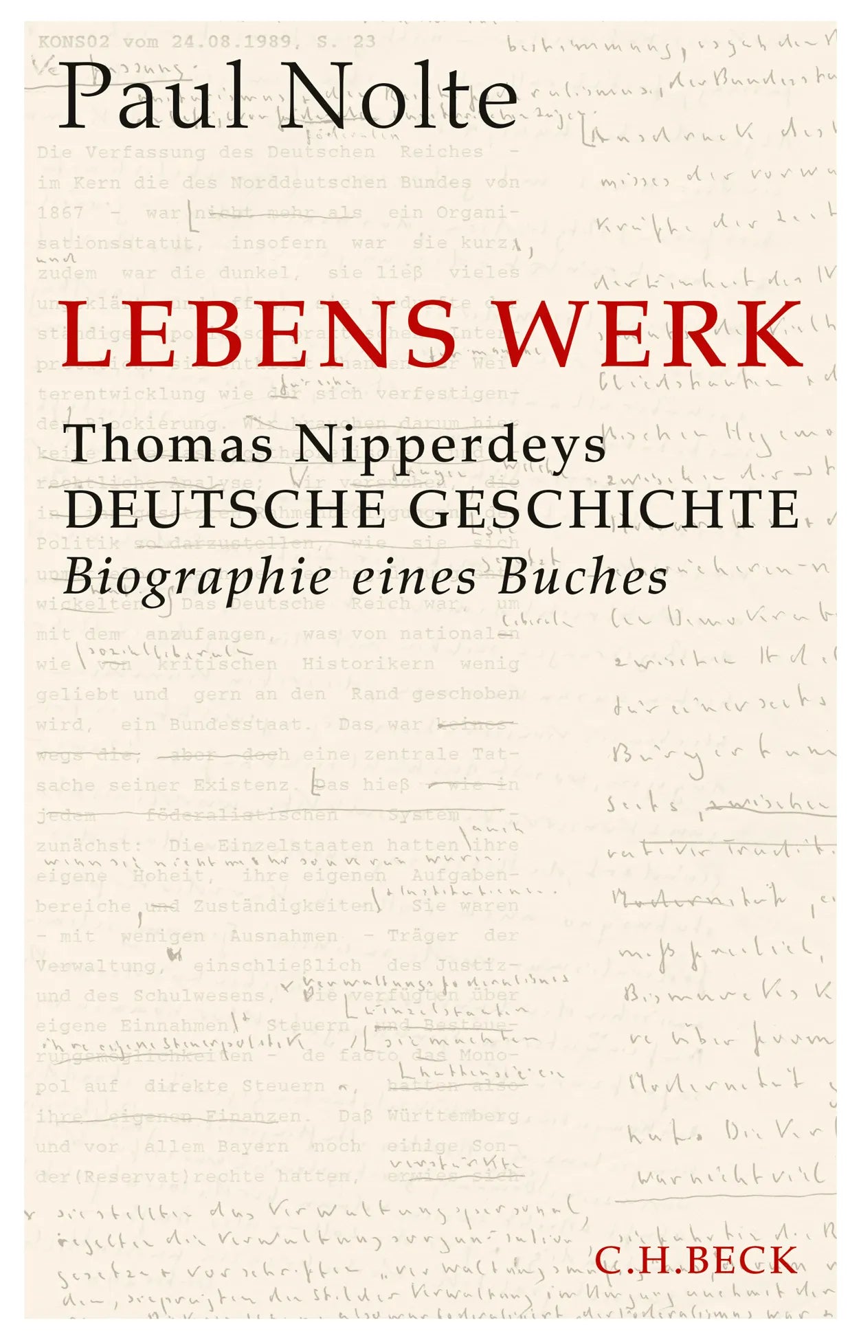 Buchcover von 'Lebens Werk' - Gebundene Ausgabe von Paul Nolte