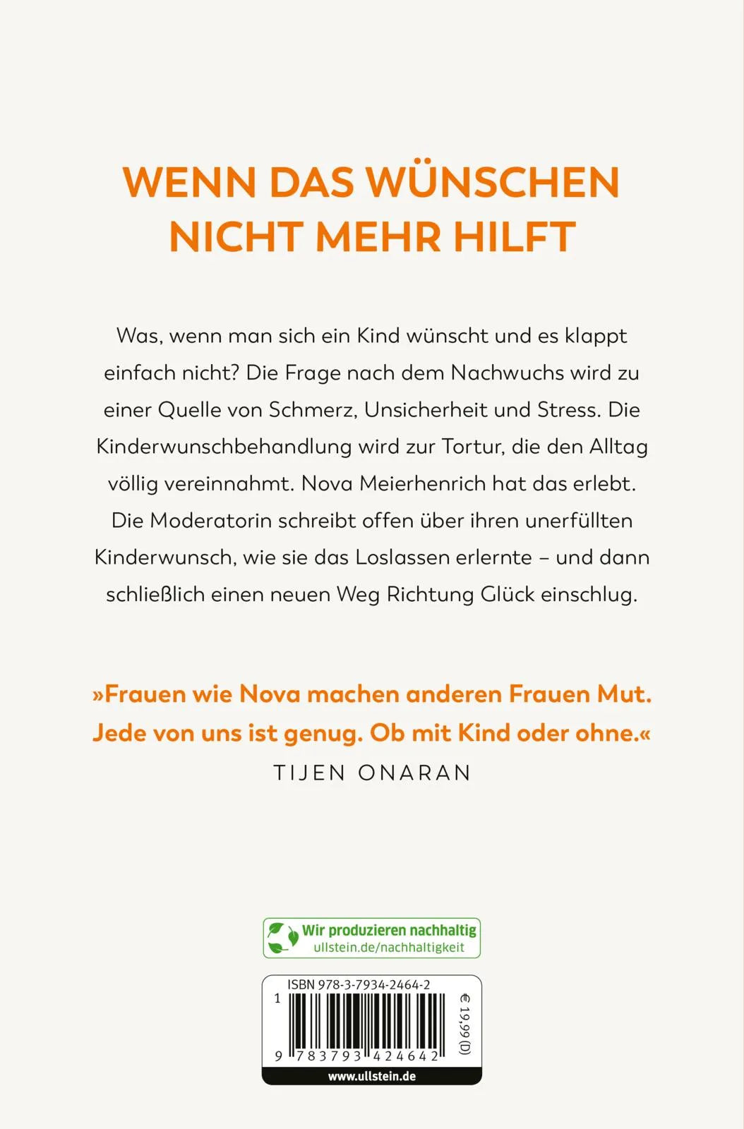 Buchrückseite von 'Lebensschlenker' mit Klappentext - Paperback