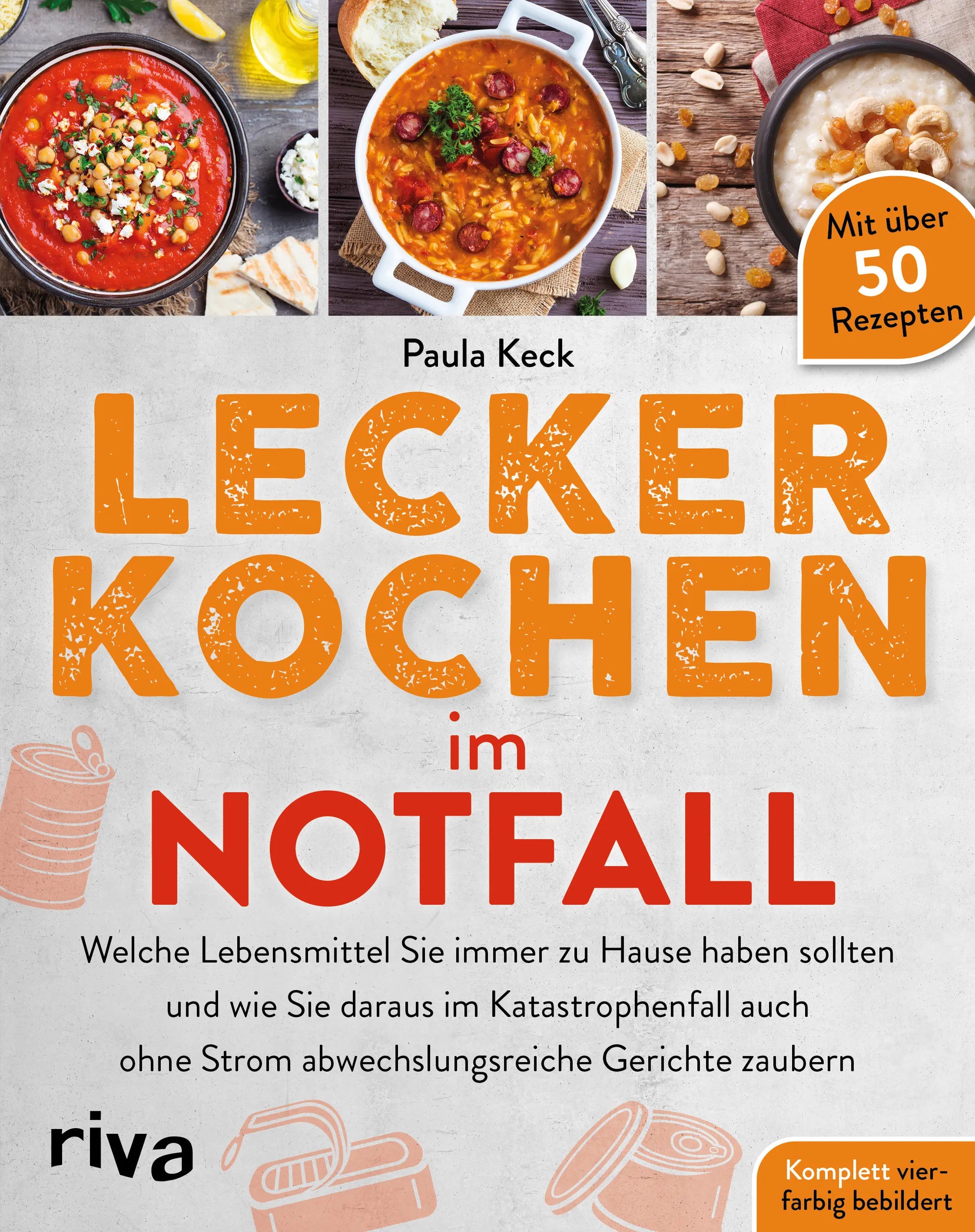 Buchcover von 'Lecker kochen im Notfall' - Taschenbuch von Paula Keck
