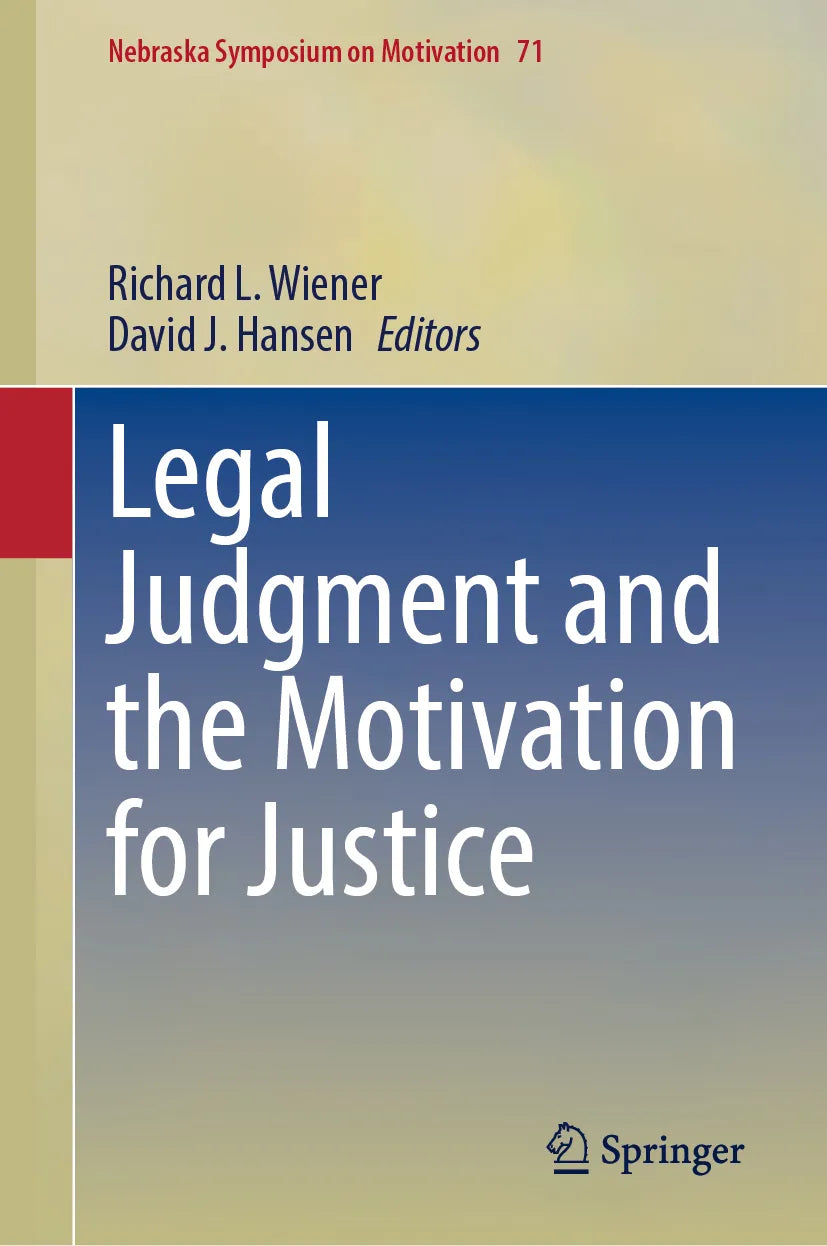 Cover: Legal Judgment and the Motivation for Justice (E-Book)
