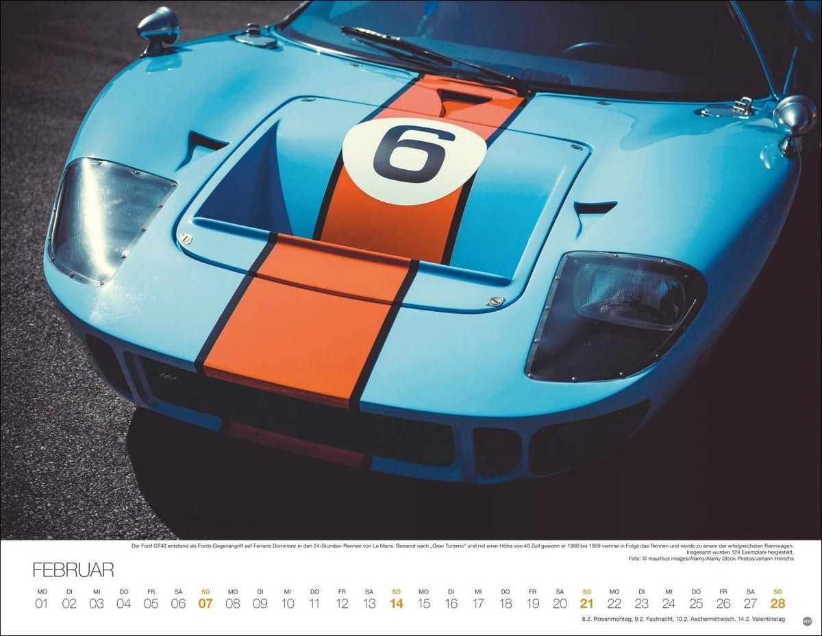Legendäre Autos Posterkalender 2027 – Ansicht