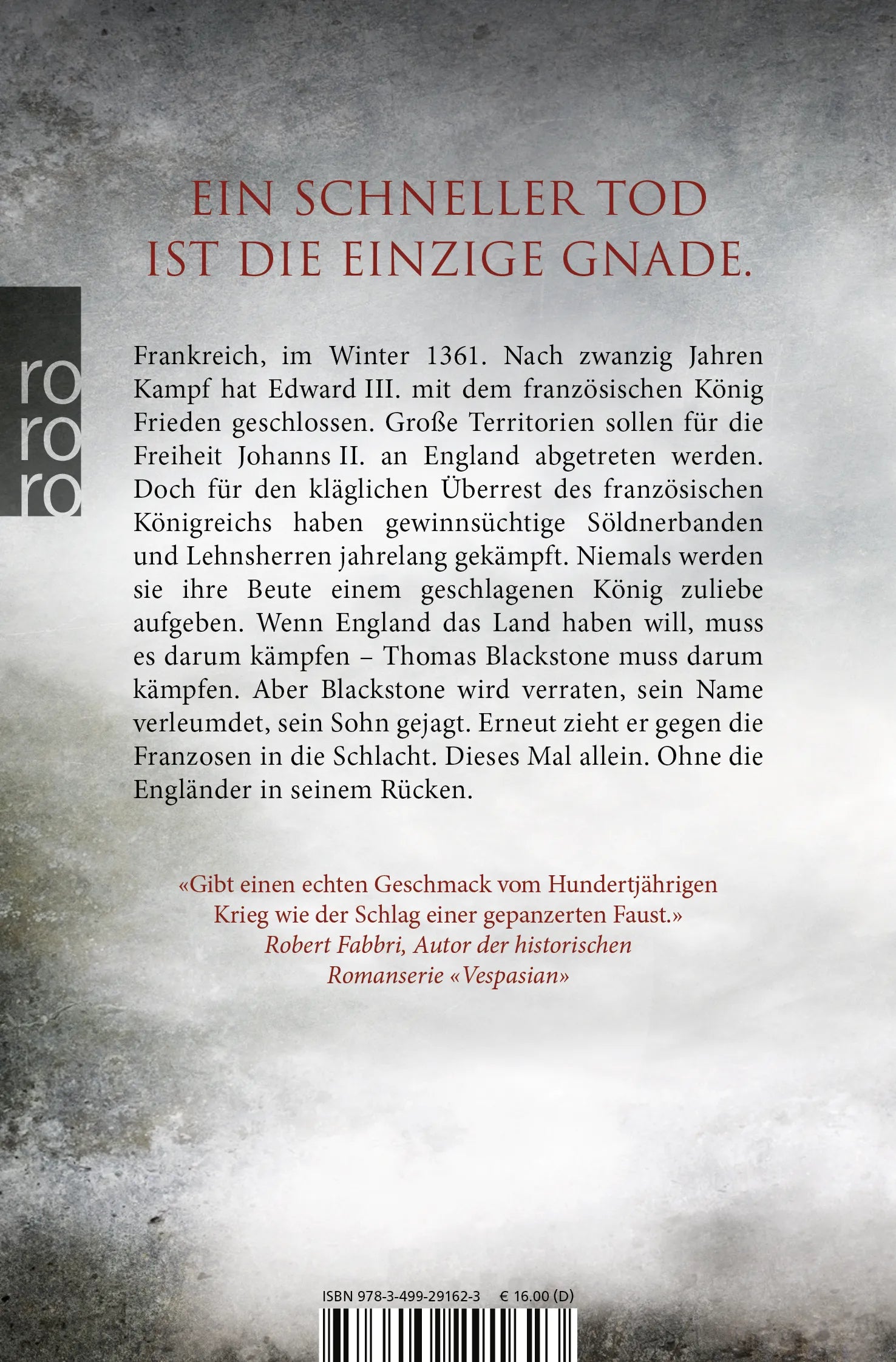 Buchrückseite von 'Legenden des Krieges: Das zerrissene Land' mit Klappentext - Taschenbuch
