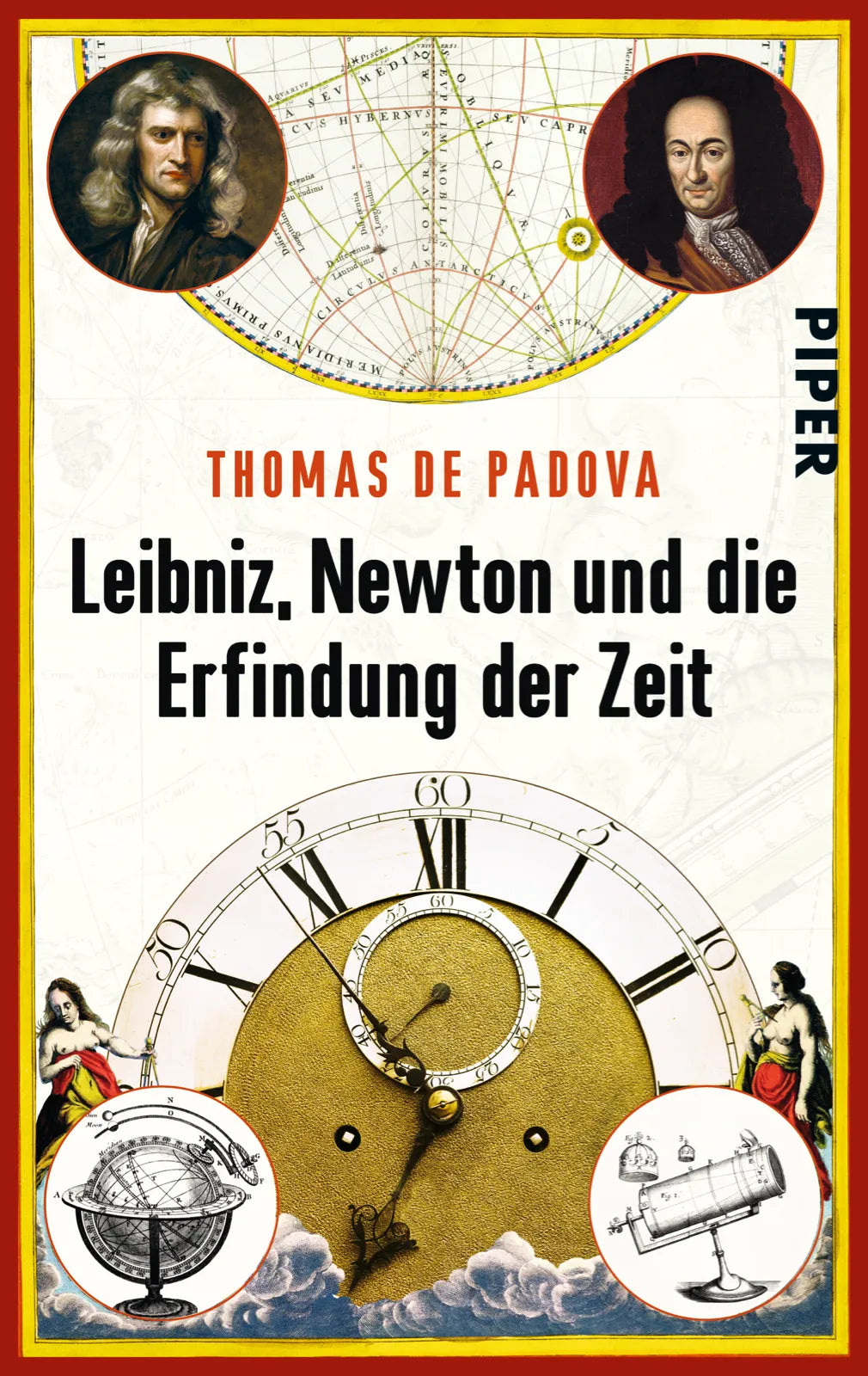 Buchcover von 'Leibniz, Newton und die Erfindung der Zeit' - Taschenbuch von Thomas de Padova
