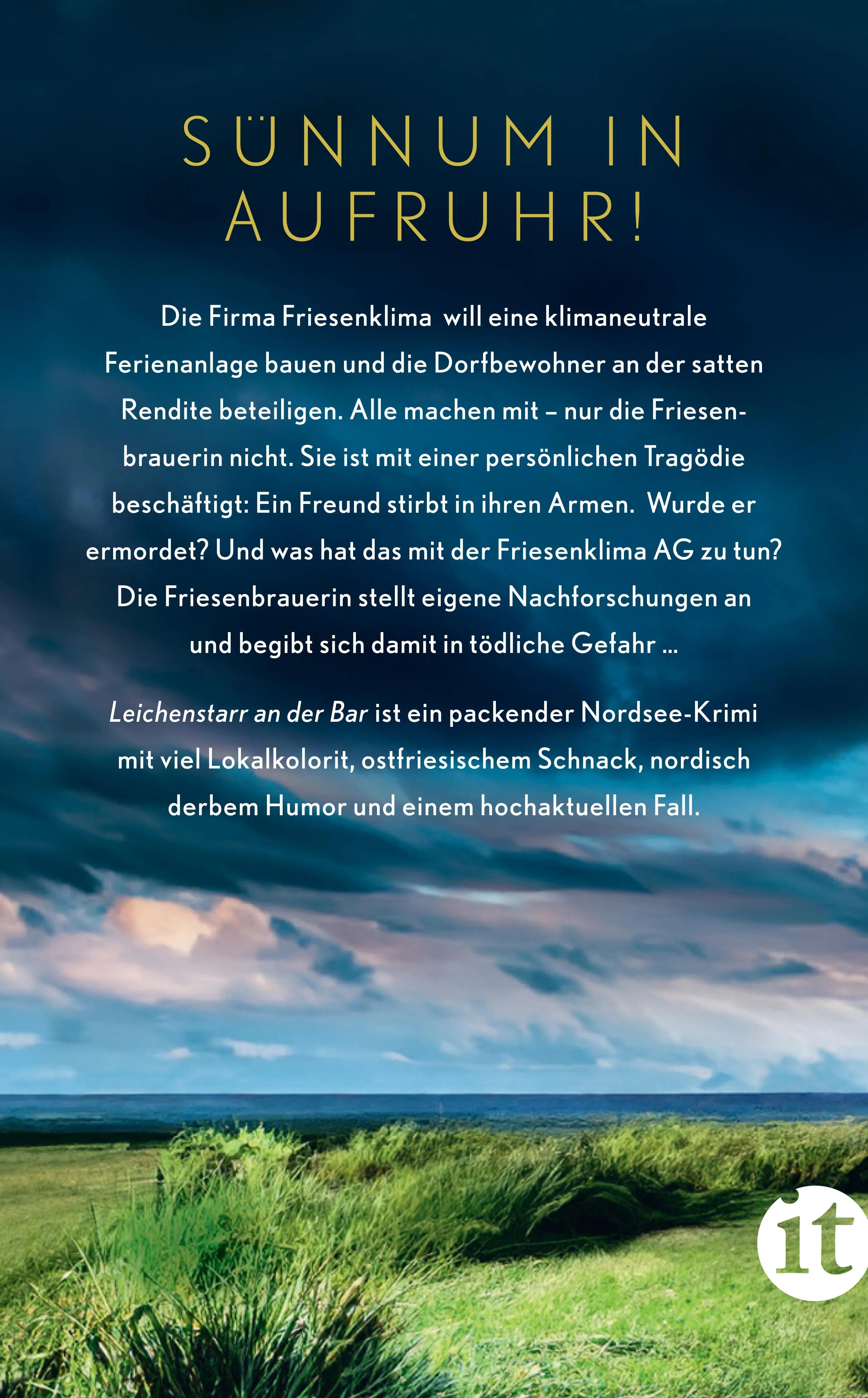 Buchrückseite von 'Leichenstarr an der Bar' mit Klappentext - Taschenbuch