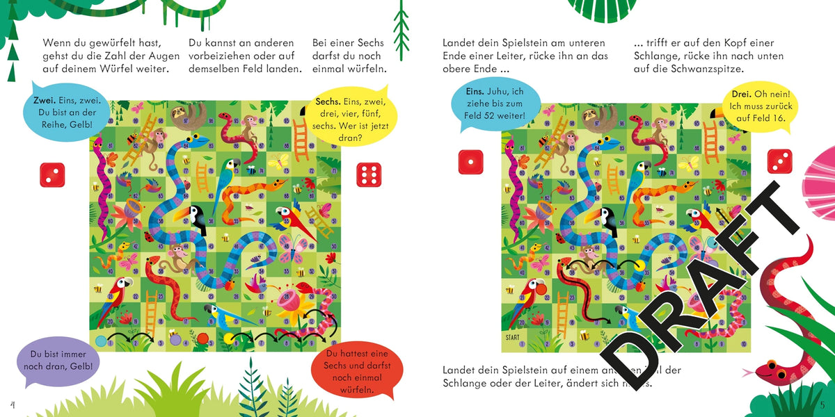 Leiterspiel: Wettlauf durch den Dschungel – Ansicht