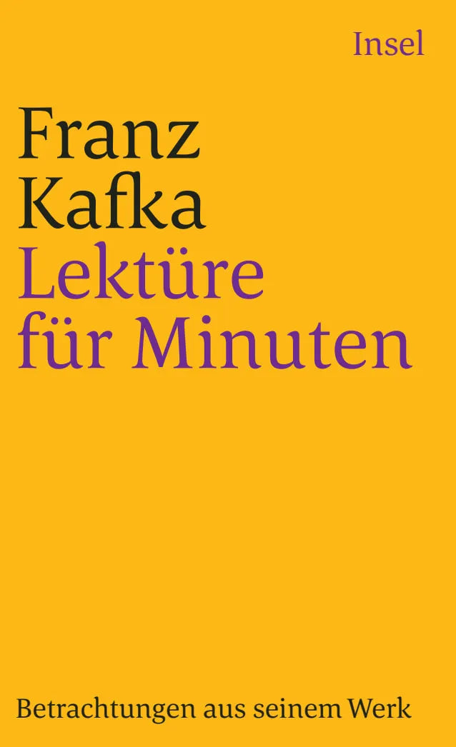 Buchcover von 'Lektüre für Minuten' - Taschenbuch von Franz Kafka